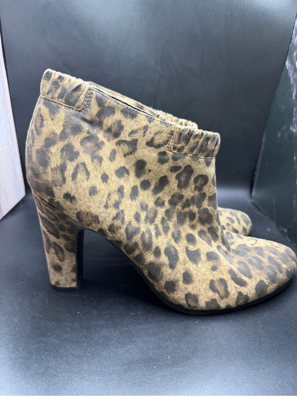 Sam and Libby Leopard Print Women's Ankle Boots -